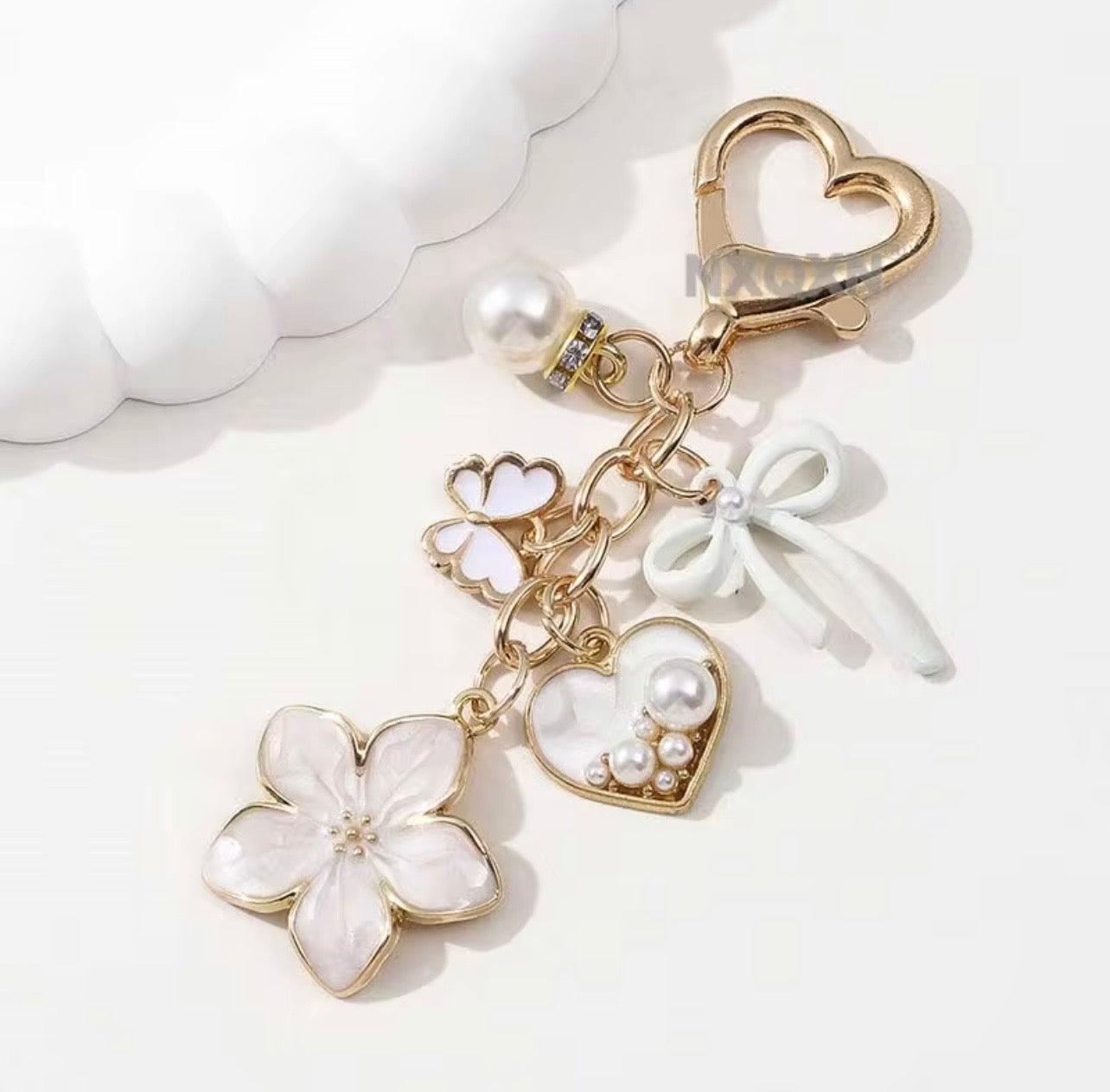 Butterfly Blossom Charm Keychain