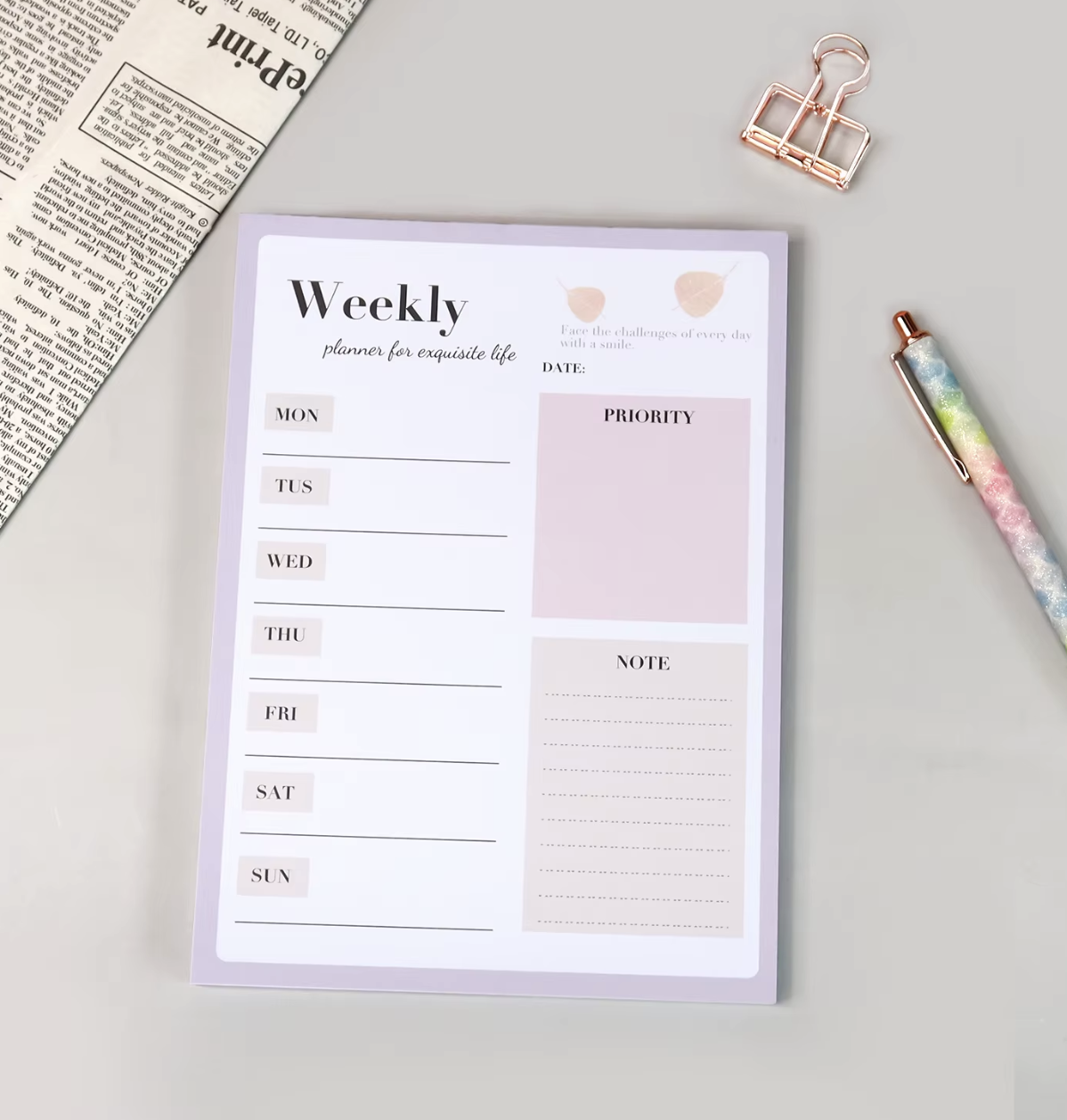 Weekly Planner Pad